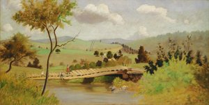 Adirondacks- Brug voor Vissen door Louis Michel Eilshemius